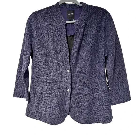 Nick +‎ Zoe Purple Sweater Blaze Size M - Picture 3 of 8